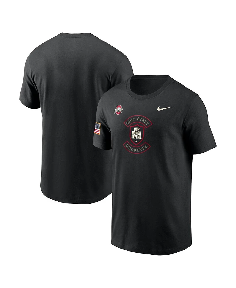 Nike Men's Black Ohio State Buckeyes 2025 Military Appreciation Dri-fit T-Shirt