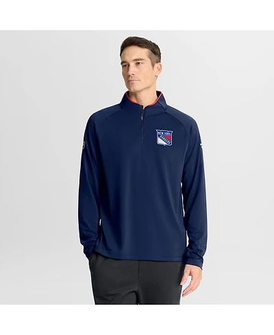 Fanatics Men's Navy New York Rangers Authentic Pro Rink Training Quarter-Zip Pullover Sweatshirt