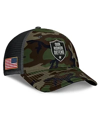 Nike Men's Camo Ohio State Buckeyes 2025 Military Appreciation Rise Adjustable Trucker Hat