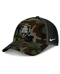 Nike Men's Camo Ohio State Buckeyes 2025 Military Appreciation Rise Adjustable Trucker Hat