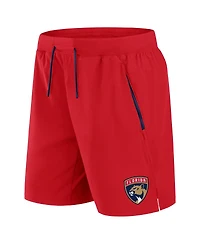 Fanatics Men's Red Florida Panthers Authentic Pro Rink Performance Shorts