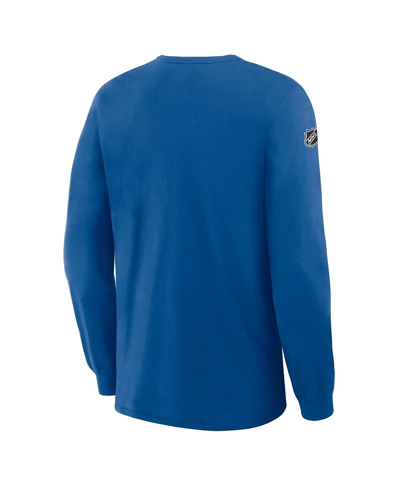 Fanatics Men's Blue Colorado Avalanche Authentic Pro Property Of Practice Long Sleeve T-Shirt