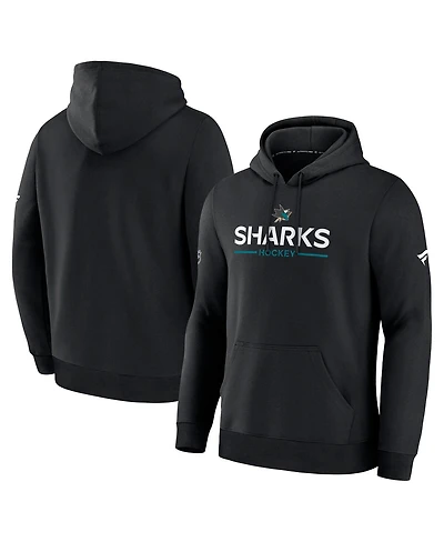 Fanatics Men's Black San Jose Sharks Authentic Pro Primary Hoodie