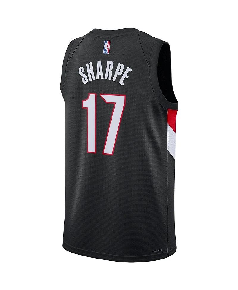 Nike Men's and Women's Shaedon Sharpe Black Portland Trail Blazers Swingman Jersey - Icon Edition