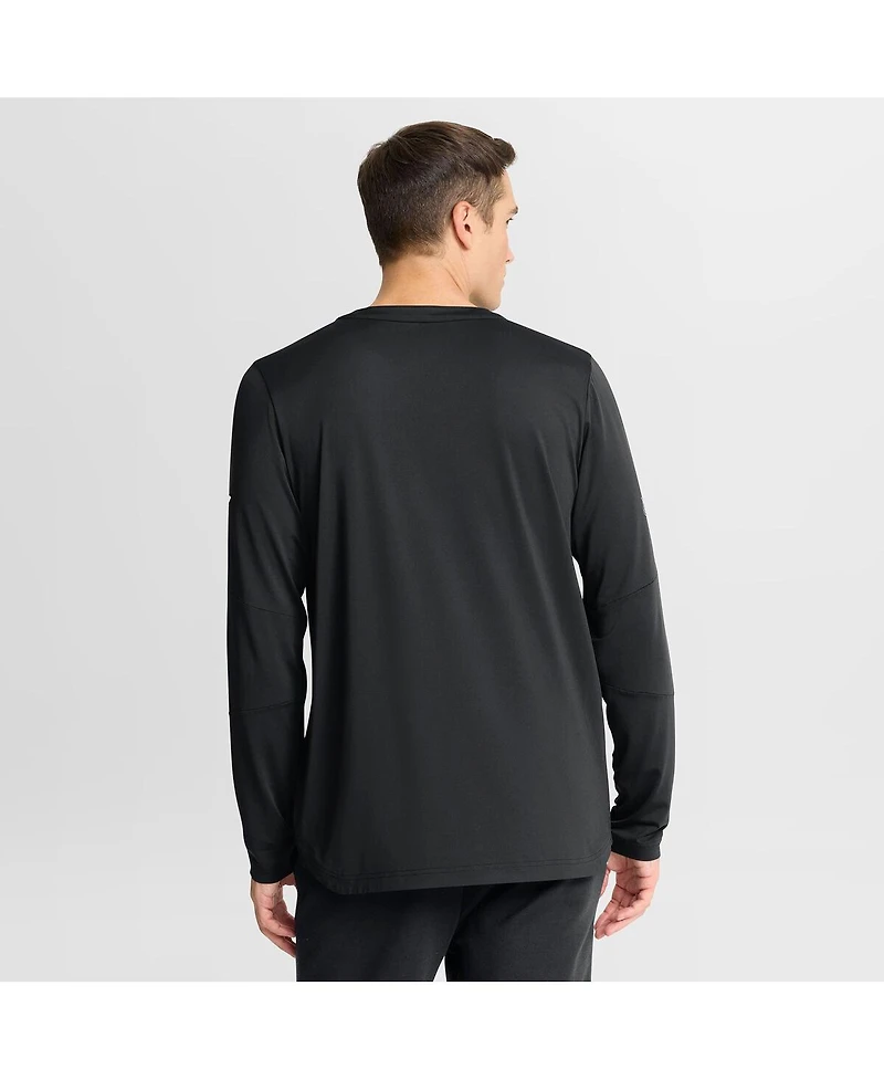 Fanatics Men's Black Chicago Blackhawks Authentic Pro Rink Tech Long Sleeve T-Shirt