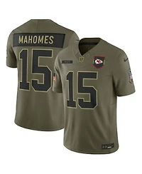 Nike Men's Patrick Mahomes Olive Kansas City Chiefs 2025 Salute to Service Limited Jersey