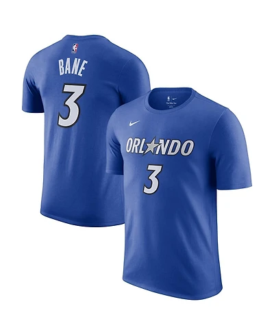 Nike Men's Desmond Bane Blue Orlando Magic Icon Edition Name Number T-Shirt