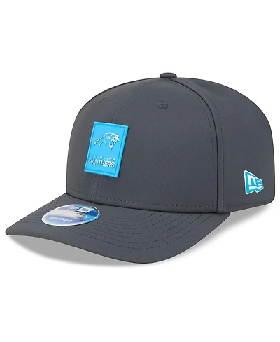 New Era Men's Charcoal Carolina Panthers 2025 Sideline Cold Weather 9SEVENTY Adjustable Hat