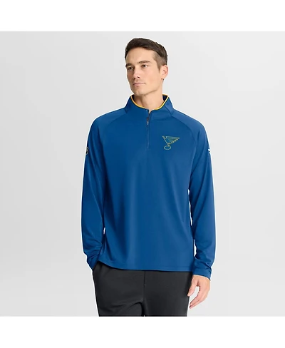 Fanatics Men's Blue St. Louis Blues Authentic Pro Rink Training Quarter-Zip Pullover Sweatshirt
