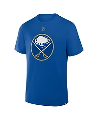 Fanatics Men's Tage Thompson Royal Buffalo Sabres Authentic Stack Name Number T-Shirt