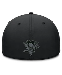 Fanatics Men's Black Pittsburgh Penguins Authentic Pro Road Team Code Flex Hat