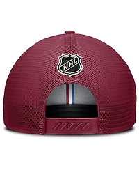 Fanatics Men's Burgundy Colorado Avalanche Authentic Pro Home Ice Trucker Adjustable Hat