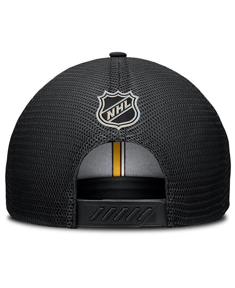 Fanatics Men's Black Pittsburgh Penguins Authentic Pro Home Ice Trucker Adjustable Hat