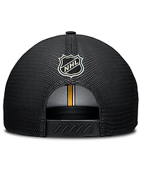 Fanatics Men's Black Pittsburgh Penguins Authentic Pro Home Ice Trucker Adjustable Hat