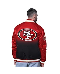 Starter Men's Scarlet San Francisco 49ers Pass Rush Varsity Full-Snap Jacket