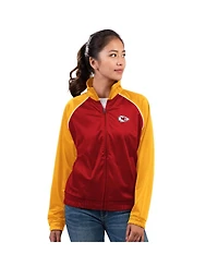 G-iii 4Her by Carl Banks Women's Red Kansas City Chiefs Replay Full-Zip Track Jacket