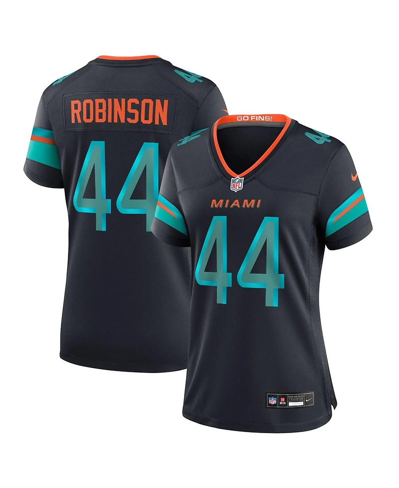 Nike Women's Chop Robinson Pitch Blue Miami Dolphins 2025 Rivalries Collection Game Jersey