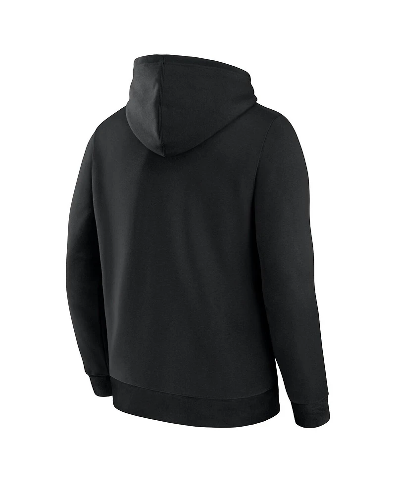 Fanatics Men's Black Chicago Blackhawks Centennial Legacy Fleece Pullover Hoodie