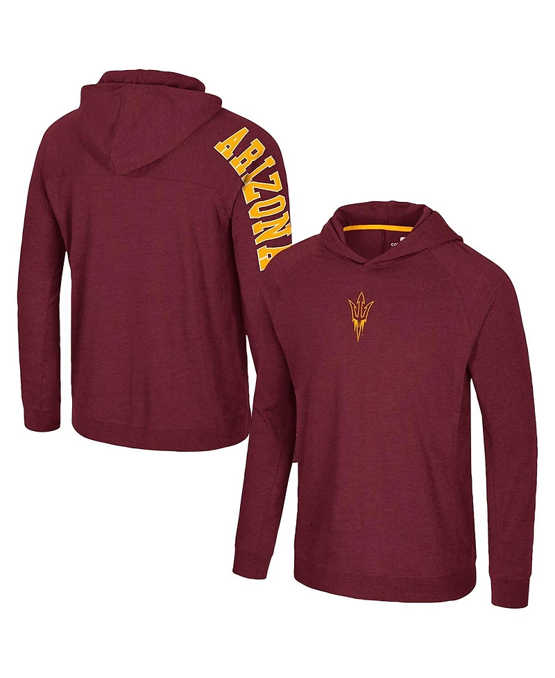 Colosseum Men's Maroon Arizona State Sun Devils Back in Business Long Sleeve Raglan T-Shirt