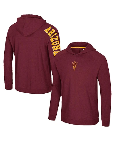 Colosseum Men's Maroon Arizona State Sun Devils Back in Business Long Sleeve Raglan T-Shirt