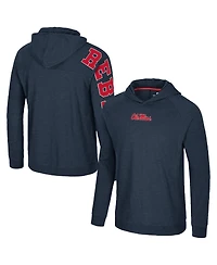 Colosseum Men's Navy Ole Miss Rebels Back Business Long Sleeve Raglan T-Shirt