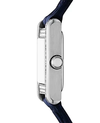 Emporio Armani Women's Two-Hand Blue Leather Watch, 26mm