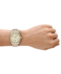 Emporio Armani Men's Three-Hand Two-Tone Stainless Steel Watch, 41mm