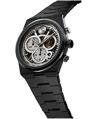 Movado Men's Bold Quest Swiss Quartz Chrono Ionic Plated Black Steel Watch, 40mm