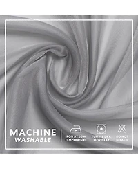 GoodGram Montauk Accents 2 Piece Grommet Top Summery Sheer Voile Window Curtain Panels For Extra Long & Taller Windows