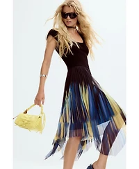 Desigual Women's Asymmetric combined dress
