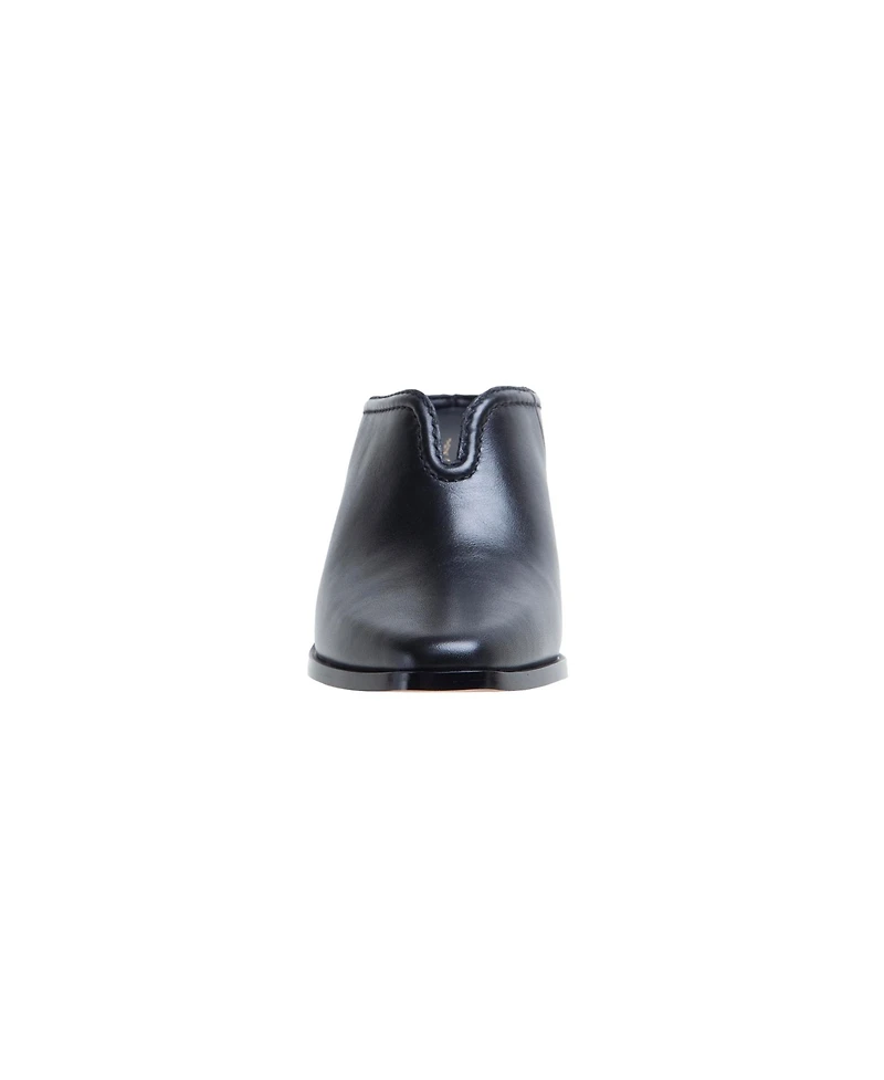 Shelley | Mid-Height Stack Heel Western Mule