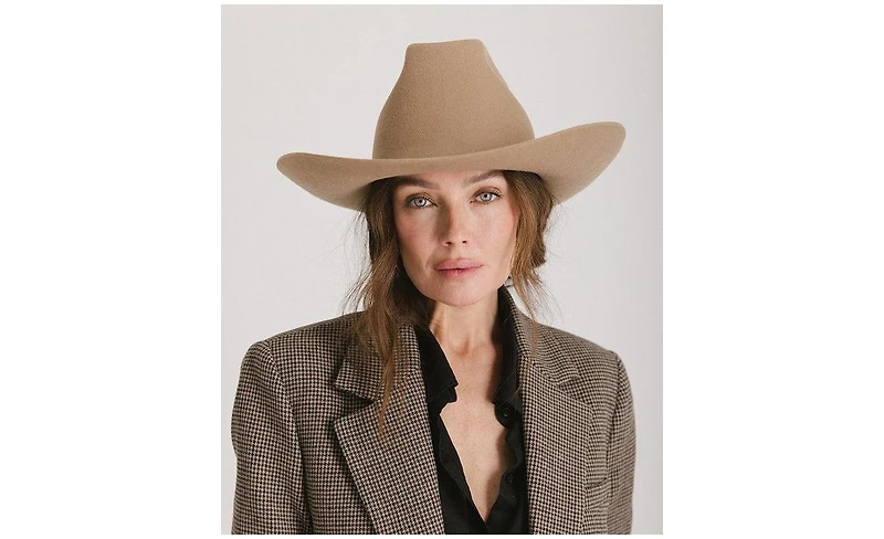 Lane Brick Top - Unique Western Hat with Hand-Shaped Crown