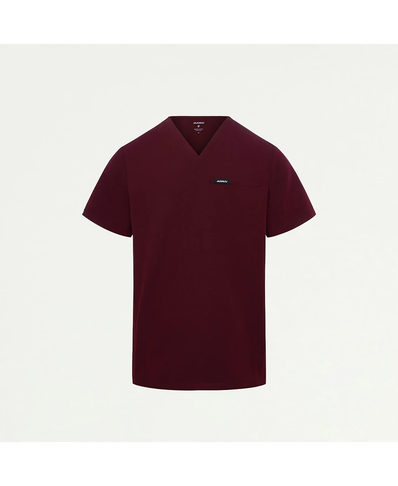 Jaanuu Men's Platt 3-Pocket Classic V-Neck Scrub Top