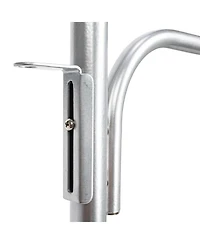Household Essentials Hinge-It Clutterbuster Steel Valet Family Towel Bar, Silver