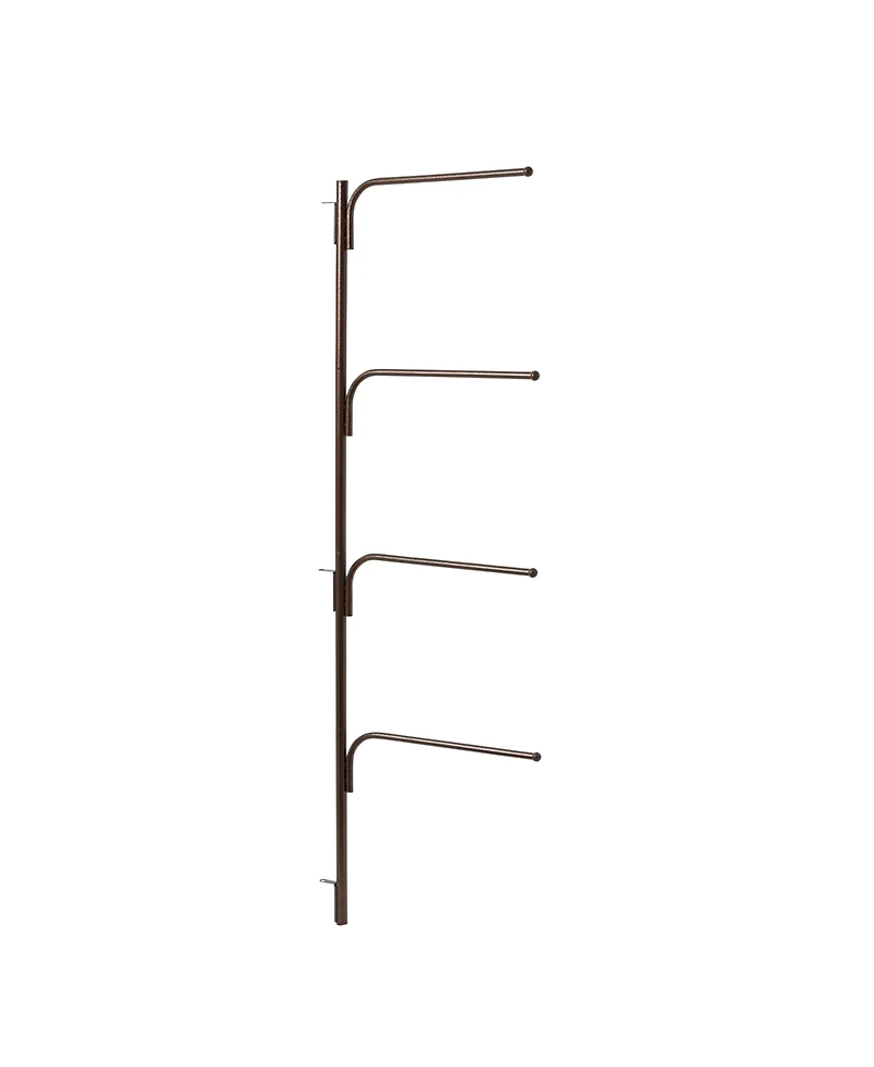 Household Essentials Hinge-It Clutterbuster Family Towel Bar, Bronze