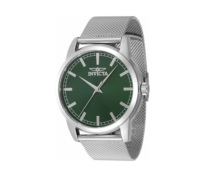 Invicta Men's 48507 Celestial Quartz 3 Hand Green Dial Watch
