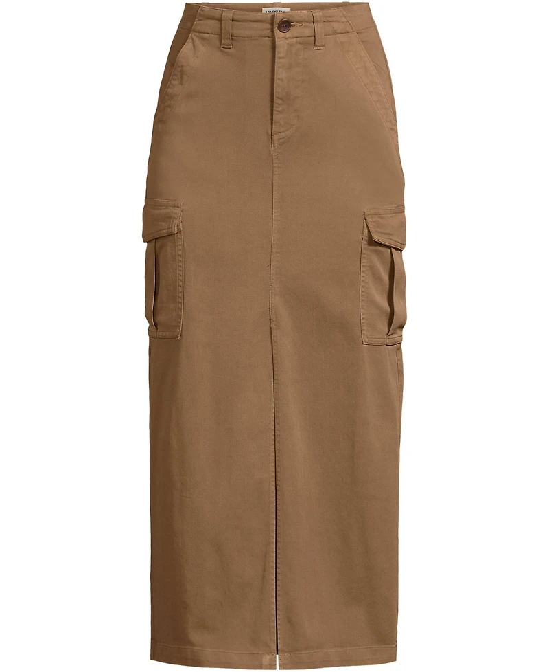 Lands' End Women's Cool Fade Cargo Maxi Skirt