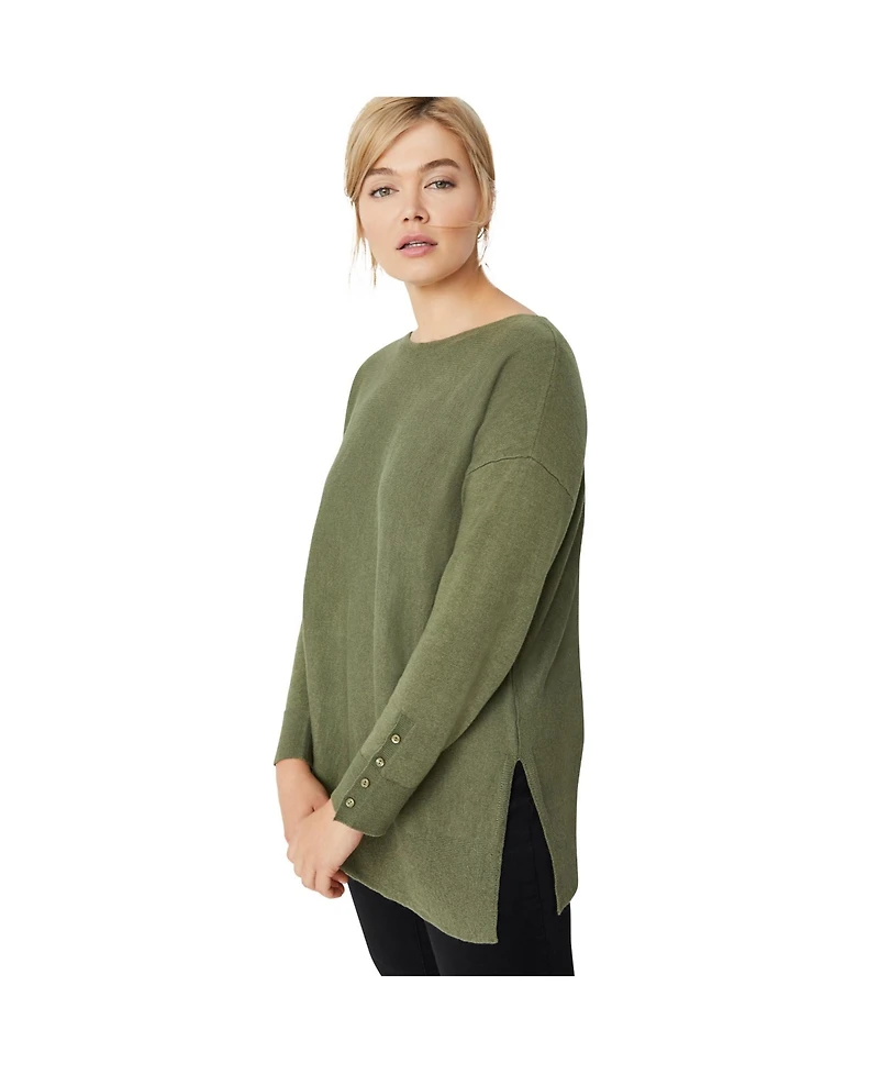 ellos Women's Boatneck Sweater Tunic