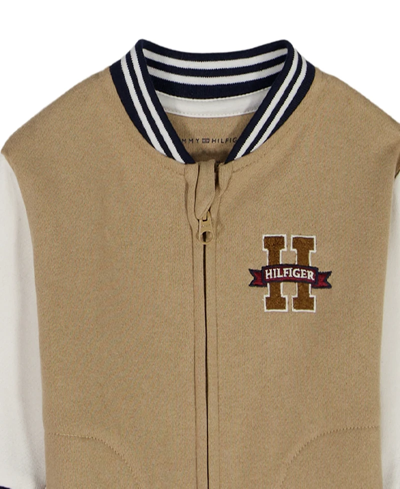 Tommy Hilfiger Baby Boys 3-Piece Bodysuit, Jacket and Pants Set
