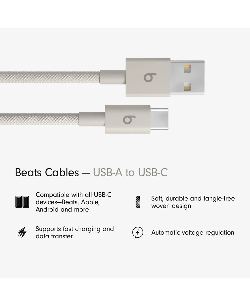 Beats Usb-a to Usb-c Woven Cable (1.5 m) - Surge Stone