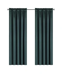 Kate Aurora Set Of 2 Piece Crinkle Sheer Rod Pocket Christmas Curtain Panels - 84 in. Long