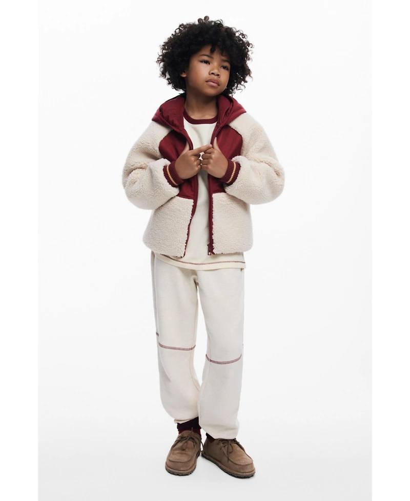 Desigual Girls's Sherpa jacket with hood