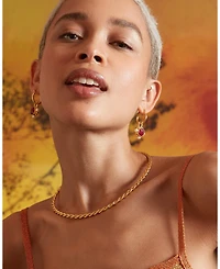 Ottoman Hands Esther Ruby And Pearl Drop Earrings
