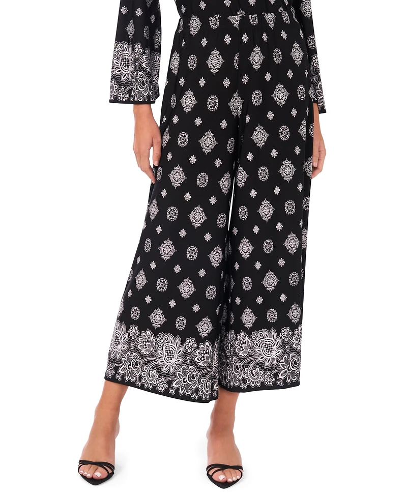 Sam & Jess Petite Side Slit Wide Leg Pants