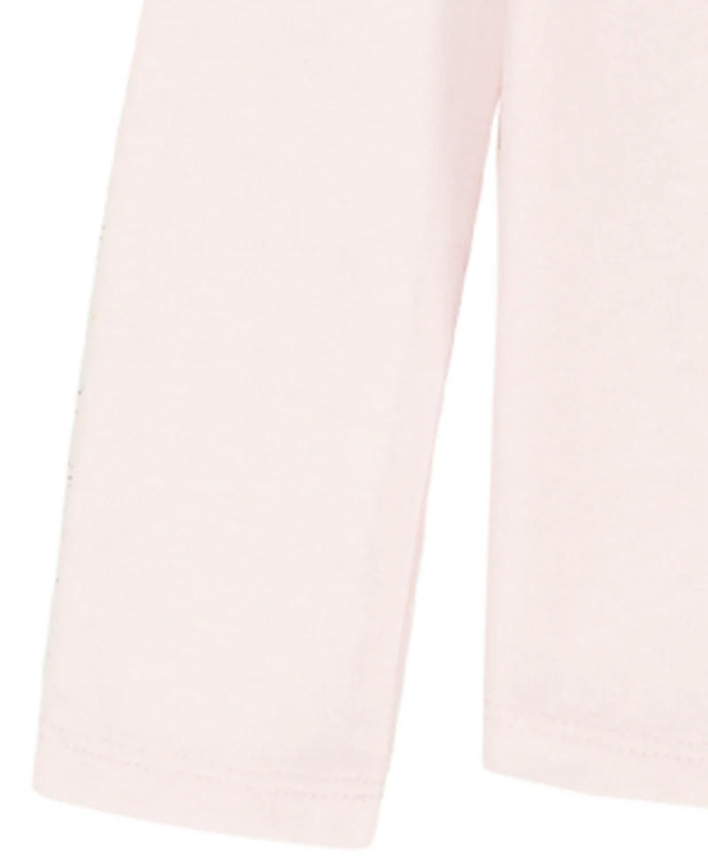 Calvin Klein Girls Toddler 2T-4T 3-Piece High Neck Vest, T-Shirt and Pants Set
