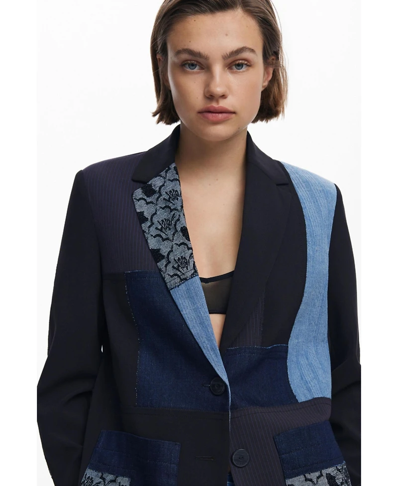 Desigual Women's Patchwork blazer