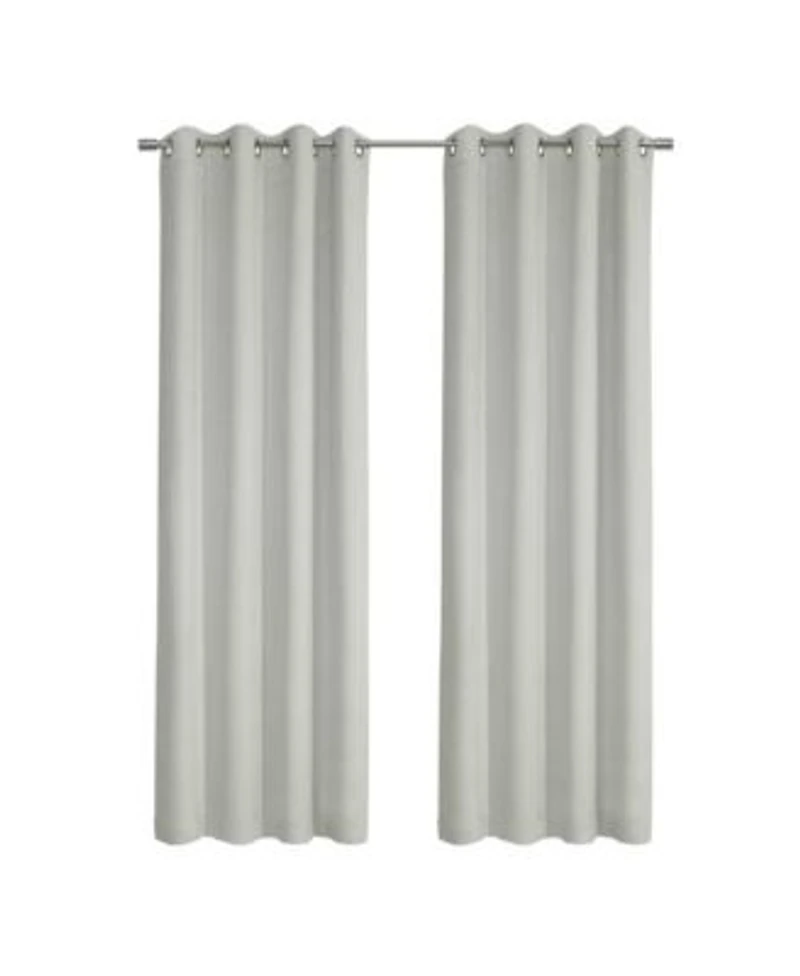 Thermaplus Navar Blackout Window Treatment Grommet Curtain Panel For Bedroom Livingroom 54 X22 X White