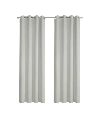 Thermaplus Navar Blackout Window Treatment Grommet Curtain Panel For Bedroom Livingroom 54 X22 X White