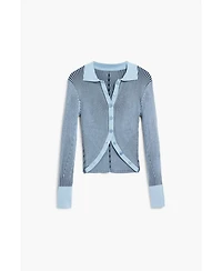 Desigual Women's Striped button sweater