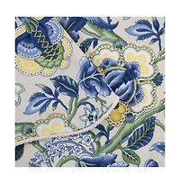 Ellis Curtain Regency Straight 3" Rod Pocket Valances for Windows 50" x 15" Blue